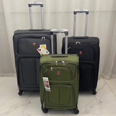 Swissgear, Luggage 3 Piece Set, Travel Bags, Soft Cover, Lightweight Tsa Lock, Available in Different Colors