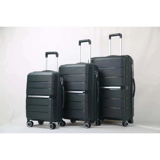 Swiss Traveller, Luggage 3 Piece Set Suitcase, Travel Bags, Spinner Hardshell, Lightweight TSA Lock Expandable Travel Bags 4 wheels Luggage Black