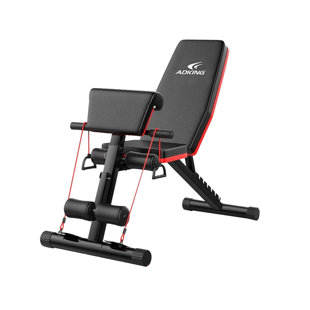 New Fitness Line, Free Weight Bench With Elastic Band