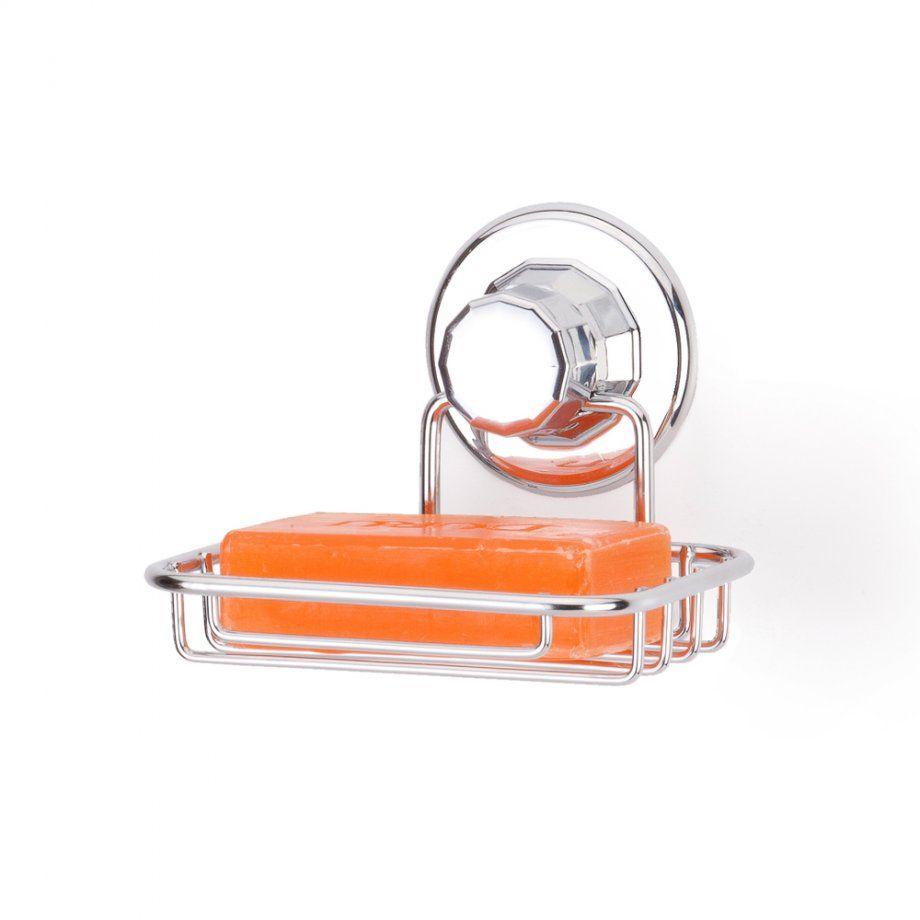 Tekno Tel, Suction Soap Holder / Chrome 12X12X10
