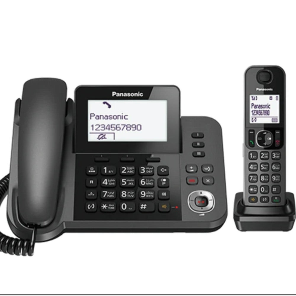 Panasonic, Cordless And Corded Phone With Answering Machine
