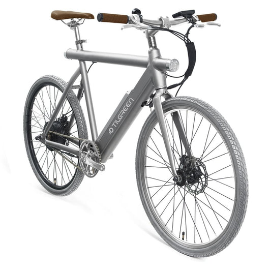 Tilgreen, Tilbike, Electric Bicycle, Samsung Li-ion Battery, Top Speed 25 Km/H, 250W Bafang Engine, Grey