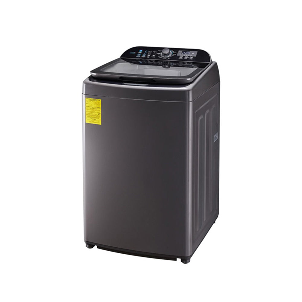 Campomatic Top Loading Washer 20Kg, Self-Balancing, 4 In1 Detergent Box, Titanium Drum, Air Dry, Delay Start, Glass Window, Antibacterial, Anthracite, Soft Close Door, TL20MA
