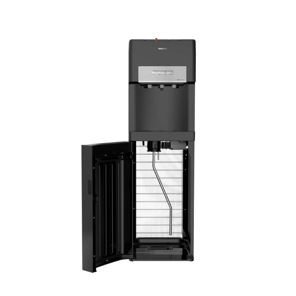 Toshiba, Water Dispenser Free Standing Top Loading , 3 Temp, Black, TOS-RWFW2035UVBGK