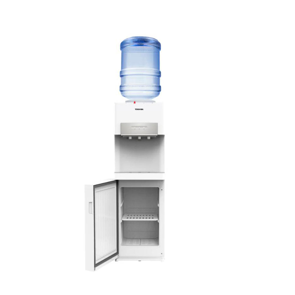 Toshiba, Water Dispenser Free Standing Top Loading , 3 Temp, White, TOS-RWFW2034TG