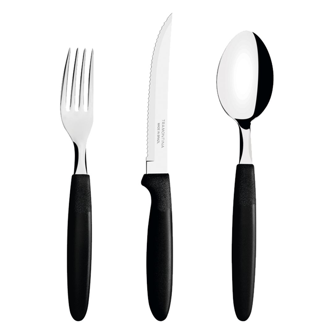 Tramontina, Ipanema Black Cutlery Set 36pcs