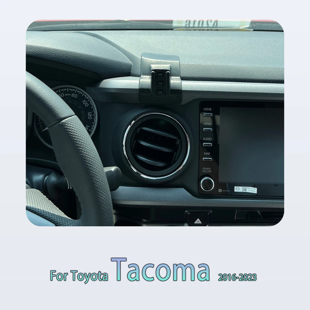 Phone Holder for Toyota Tacoma N300 2016-2023 - Magnetic Mount with Wireless Charging