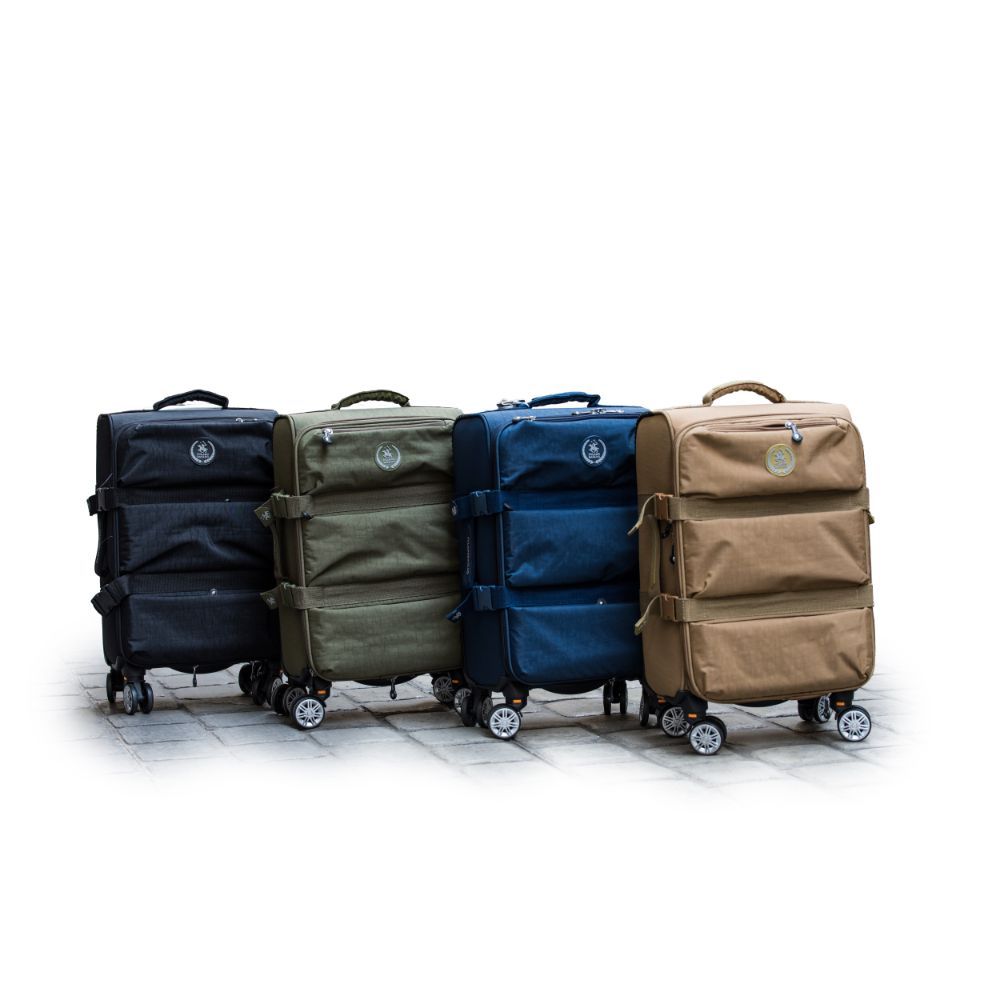 Fulang, Crinkle Fabric 3 Pcs Luggage Set, Available In Different Colors