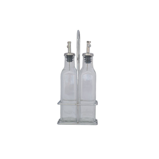 Kc, Metal Table Stand Oil - Vinegar 250Cc Bottles (2Pcs), Tur-151010