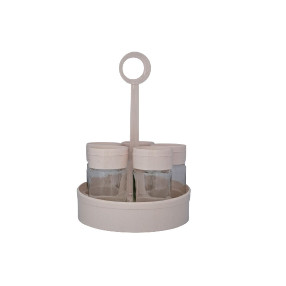 Kc, Table Stand Salt - Epper Set Glass (4Pcs) 105Cc Beige, Tur-161006B