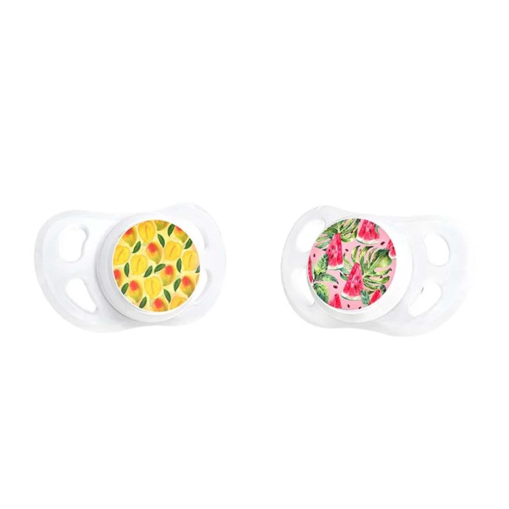 Twistshake, 2X Pacifier 0-6M Watermelon Mango, 78667