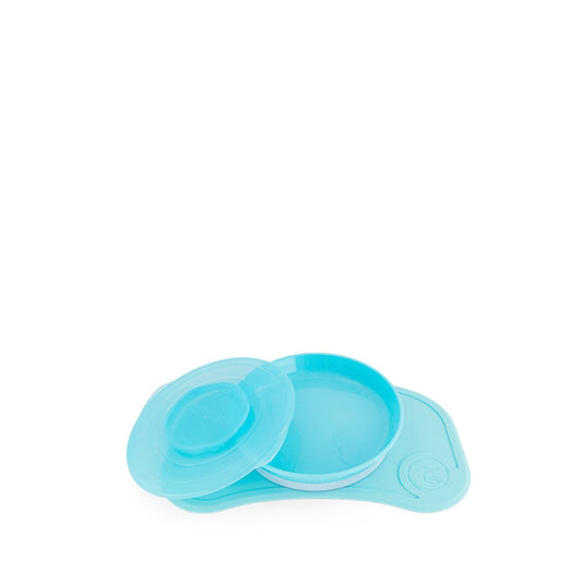 Twistshake, Click-Mat Mini + Plate Pastel Blue, 78440