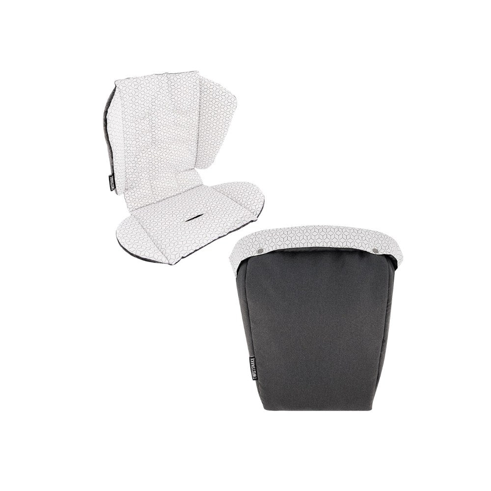 Twistshake, Tour Seat Liner + Foot Muff Black, 78487