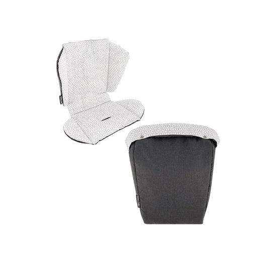 Twistshake, Tour Seat Liner + Foot Muff Black, 78487