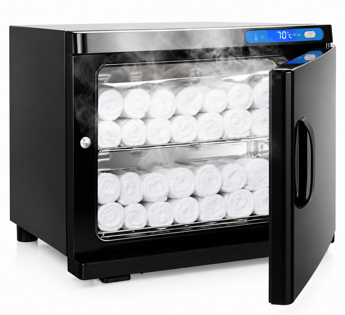 Professional Hot Towel Warmer Cabinet – Black for Spa, Clinic & Salon 23 Liter