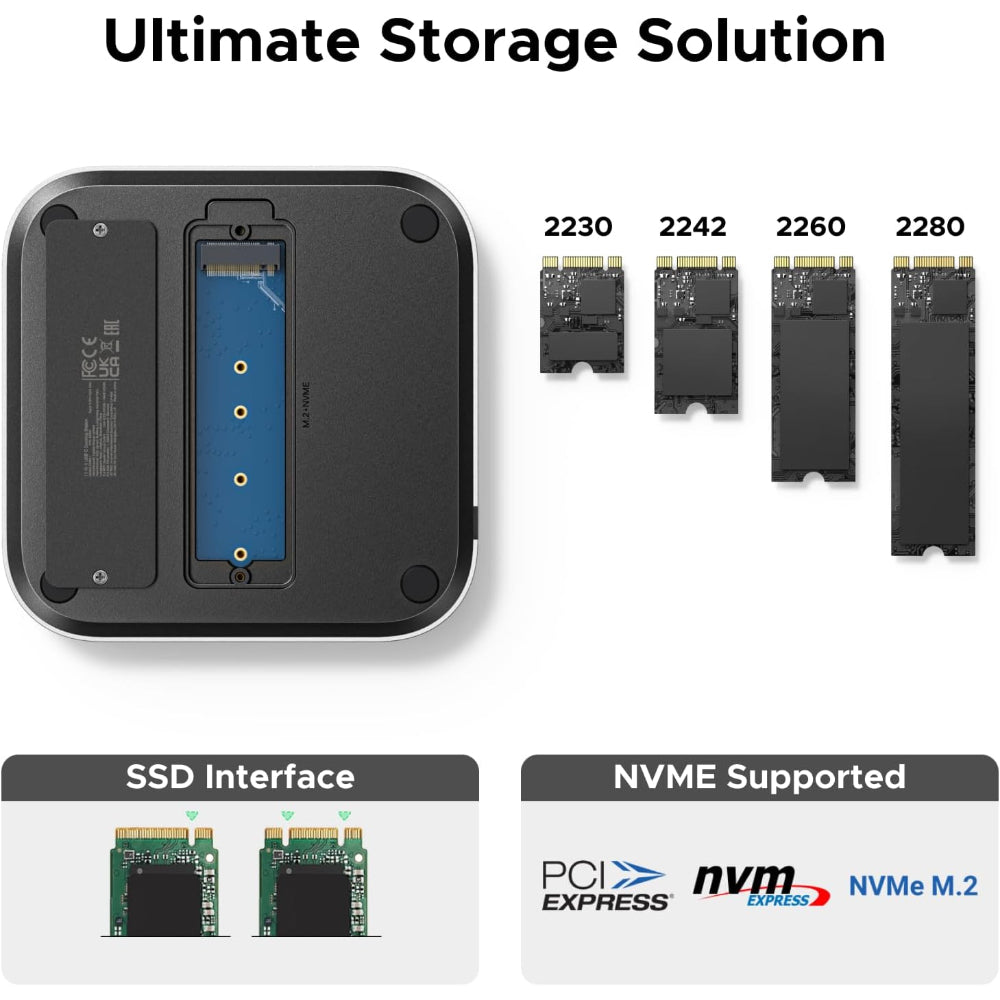 UGREEN 11 in 1 Mac Mini Docking Station with M.2 SSD Enclosure, 10Gbps Designed for Mac Mini M4/M4 Pro - CM841 65487