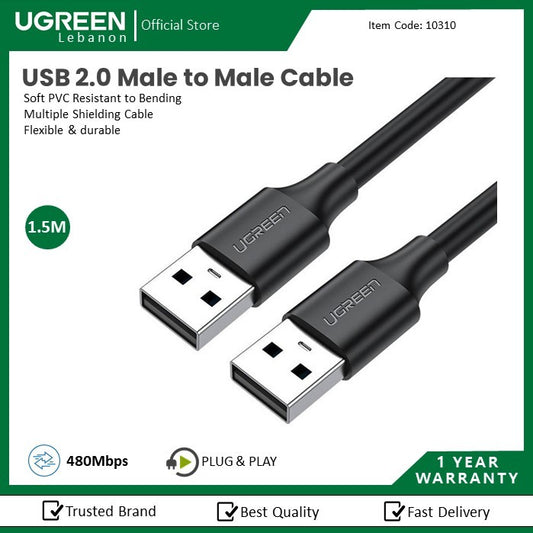 Ugreen, USB Male To Male Cable 1.5M