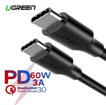 Ugreen, Usb-C To Usb-C Pd60W Braided Cable, Fast Charge Us286 50996