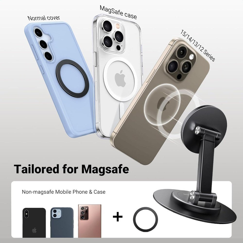 Ugreen, Magnetic Phone Stand For Magsafe, Height Adjustable With 360-Degree Rotating Base - Lp862 45376