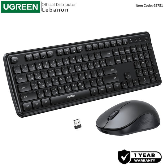 Ugreen, Built Strong. Built Smart. Silent And Comfortable Wireless Keyboard & Mouse Combo - Mk331 65781