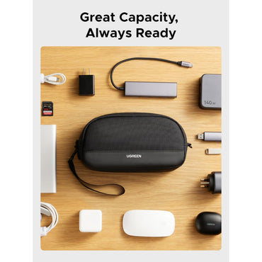 UGREEN Premium Water-Resistant Electronics Travel Organizer Luxury Tech EDC Pouch - LP930 65555
