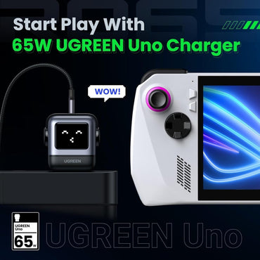Ugreen, Uno 65W Gan Tech Chip With Led Display: For Phones, Tablets, Ipads, Laptops & Macbooks - Cd361 25685B 35855 35291, Available in Different Colors