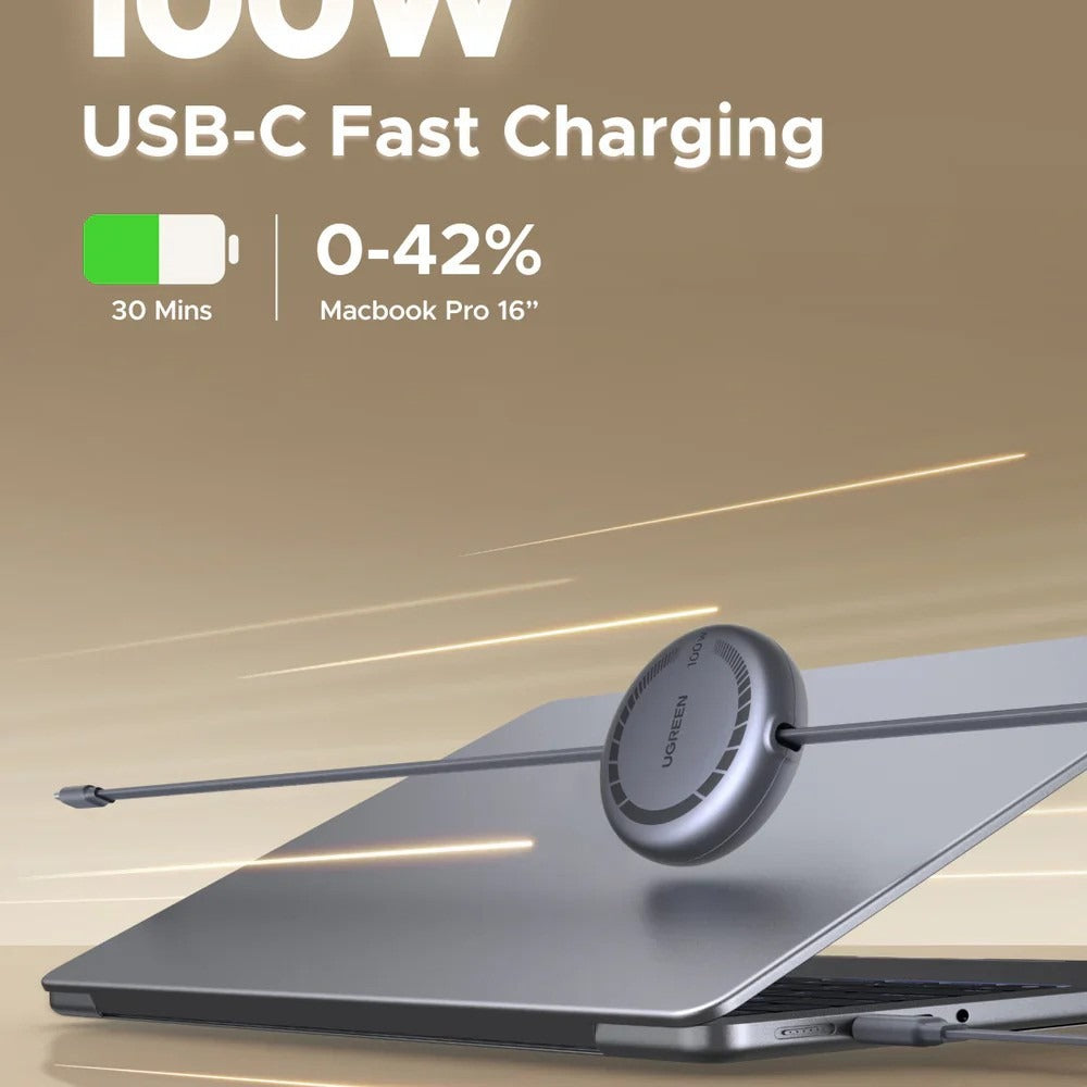 Ugreen, Nexode USB-C to USB-C 100W Retractable Cable: Reliable, Fast, and Durable with 4 Length Adjustments - L531 65905