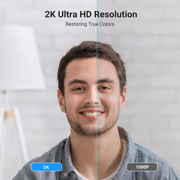 UGREEN 2K (1080P) Autofocus Webcam 4MP, Dual Noise Cancelling Mics, Privacy Cover, for Streaming & Video Calls - CM717 25442