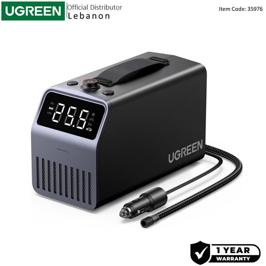 Ugreen, 150PSI Pro Tire Inflator, Corded & Cordless Built-in Battery, Air Compressor with LED Display & Auto Shutoff ET723 35976