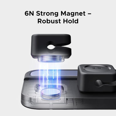 UGREEN Magnetic Cable Organizer - Desktop Cord Holder with 6 Silicone Clips & 6N Strong Magnets for Charging Wires - LP987 45097