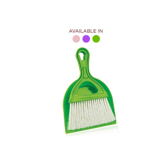 Urve, Hamarat Brush With Dustpan (Available in Pink / Violet / Green), UR-3017