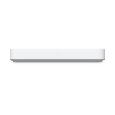Ubiquiti, Desktop 10G independent gateway with integrated 4-port 2.5 GbE switch.