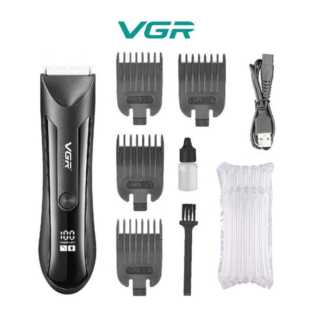 Vgr, Hair Cutting Machine Professional Hair Clipper Haircut Machine Cordless Hair Trimmer Digital Display Trimmer For Men V-951