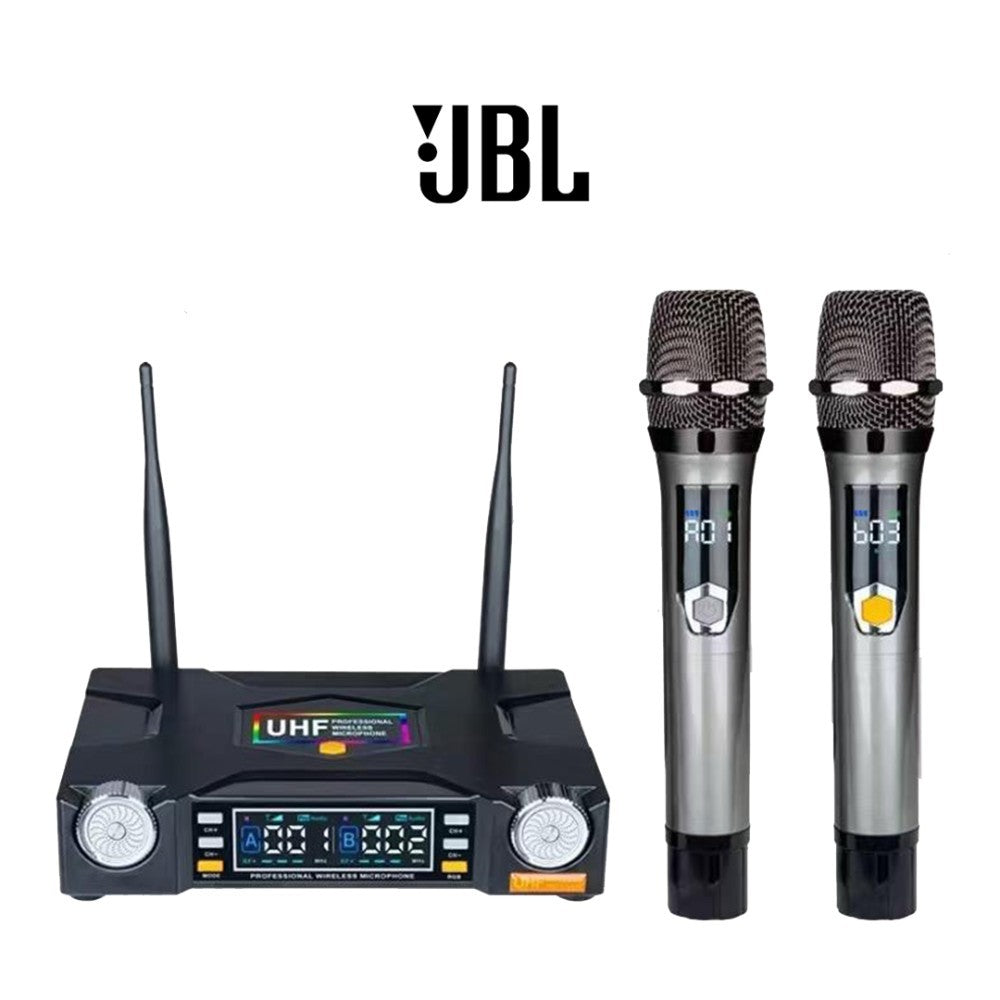 Jbl, High Quality Uhf Wireless Twin Microphone System Vm877 Frequency 200-690Mhz