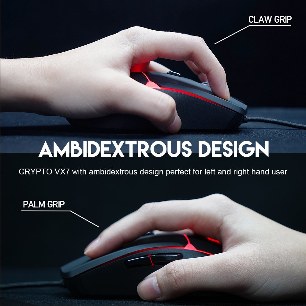 Fantech, Vx7 Crypto Rgb Gaming Mouse (Space Edition), Available in Different Colors