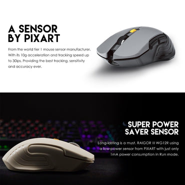 Fantech, Wg12R Raigor Iii Rechargeable Wireless Gaming Mouse, Available in Different Colors