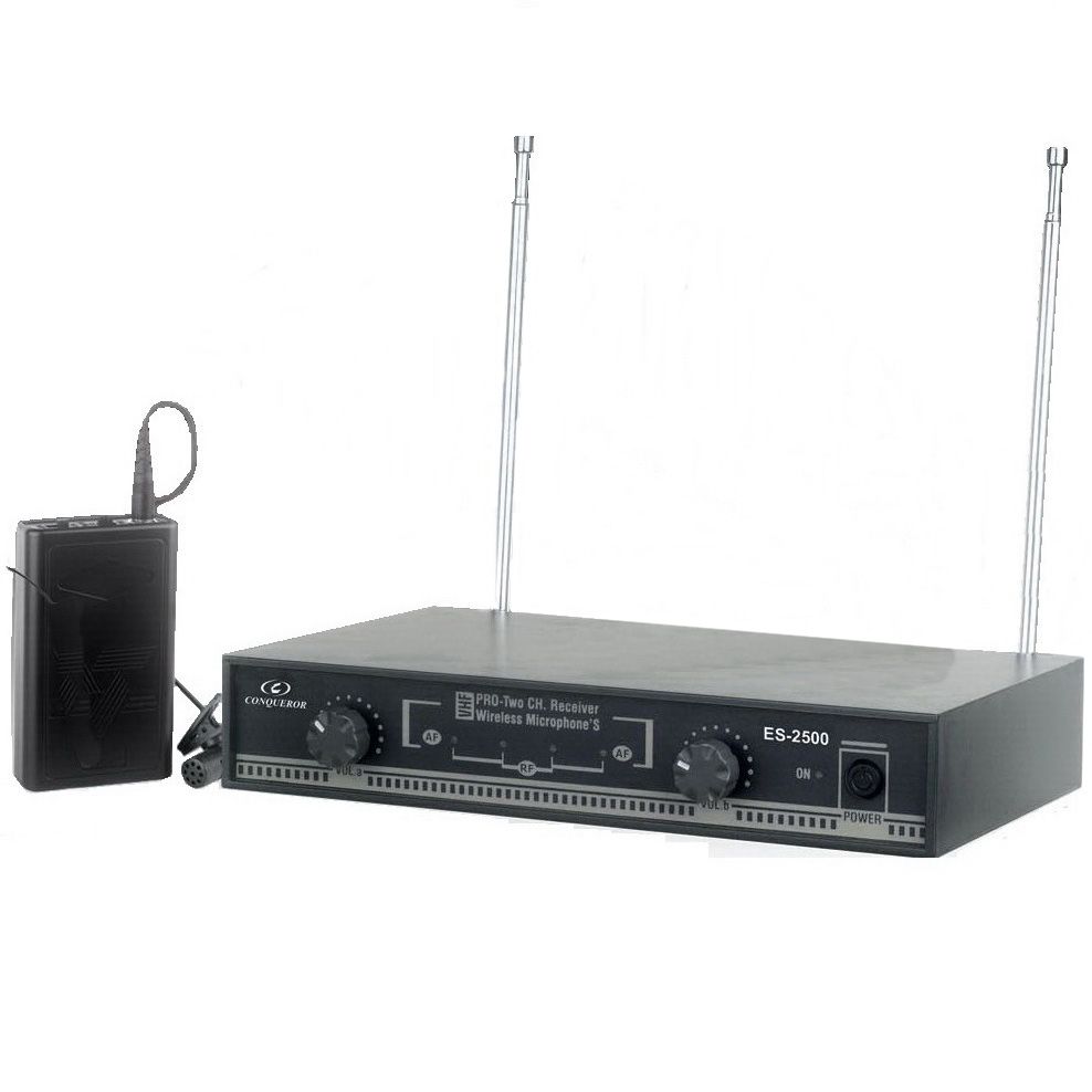 Conqueror, Microphone Wireless with Bodypack Transmitter and Clip - ES2500