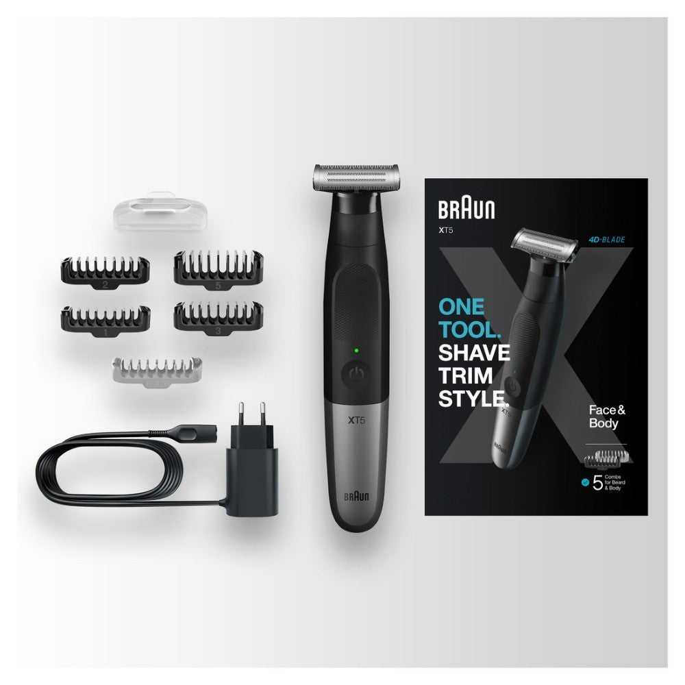Braun, Shaver Wet And Dry With 5 Attachments
