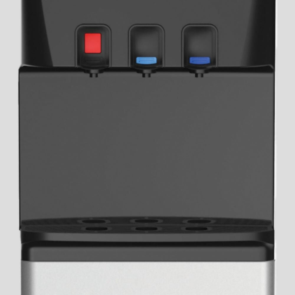 Panasonic Top-Loading Water Dispenser – Hot, Cold & Normal Water Options – Black/Silver Finish, MWD3128TG
