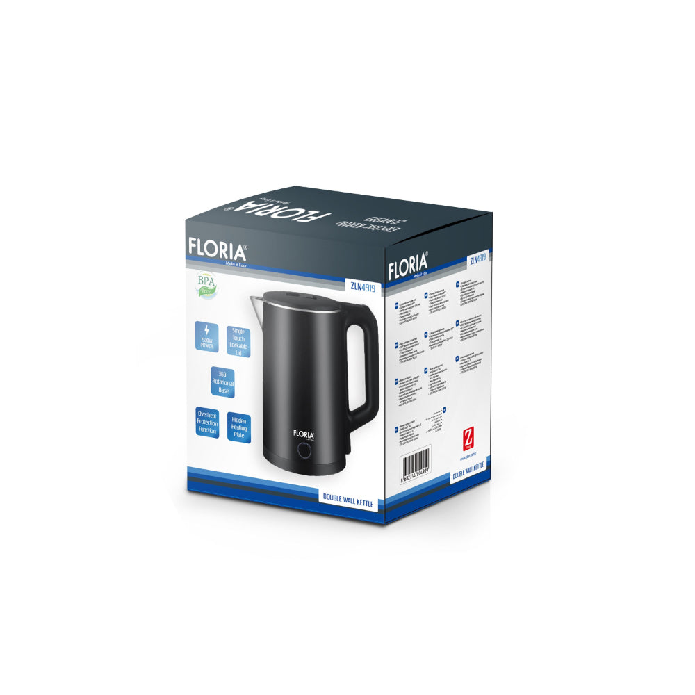 Zilan, Double Wall Kettle 2L, 1500W, ZLN4919