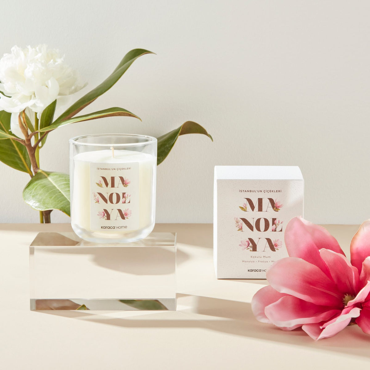 Karaca Home Flowers of Istanbul Series Magnolia Scented Candle, 153.09.01.5941