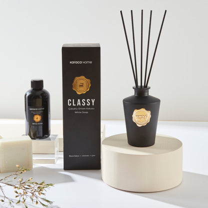Karaca Home Classy White Soap Reed Diffuser 200 ml, 153.09.01.7150