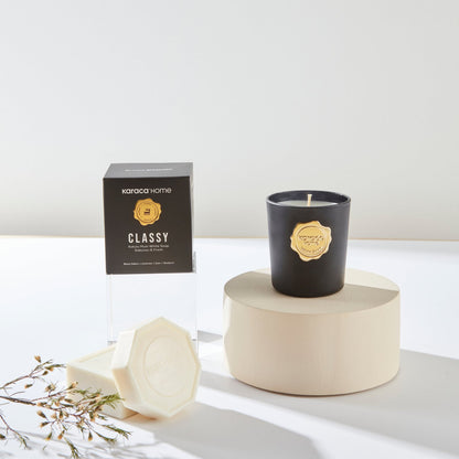 Karaca Home Classy Amber White Soap Scented Candle, 153.09.01.7742