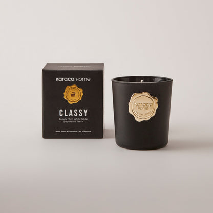 Karaca Home Classy Amber White Soap Scented Candle, 153.09.01.7742