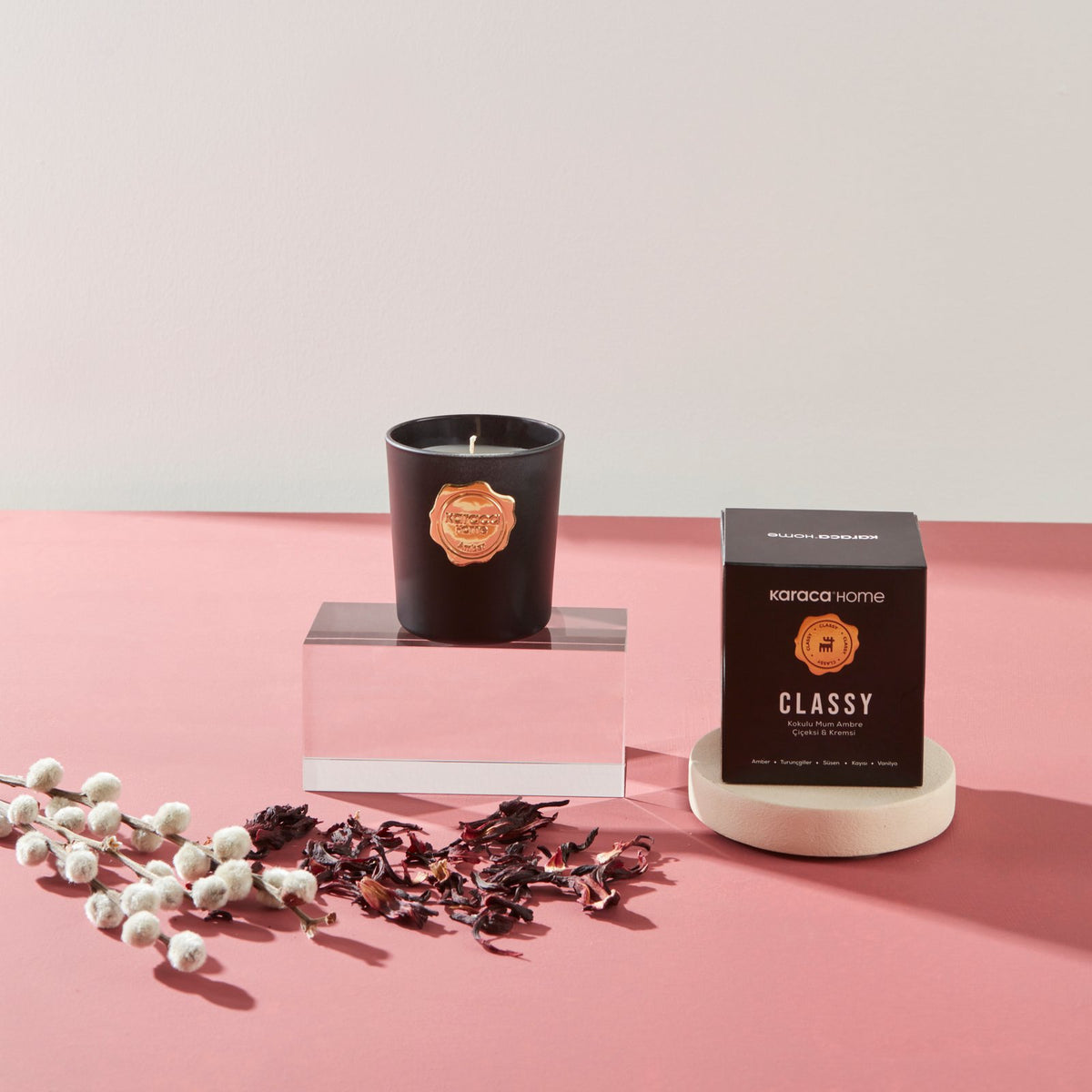 Karaca Home Classy Amber Scented Candle, 153.09.01.7743