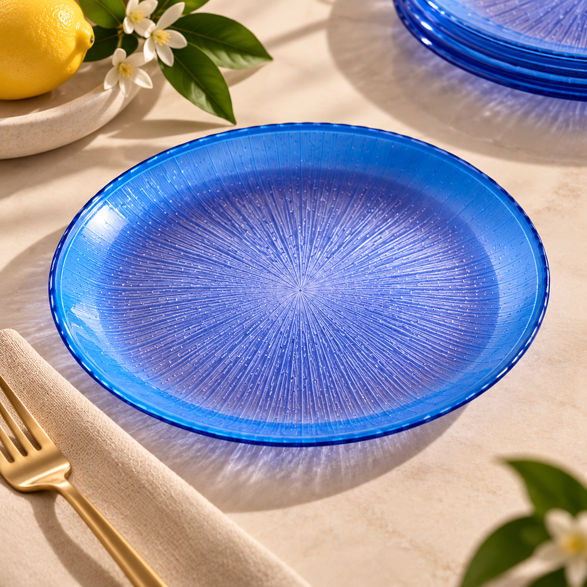 Karaca Reef 7-Piece Cake and Dessert Set – Blue, 8683650324133