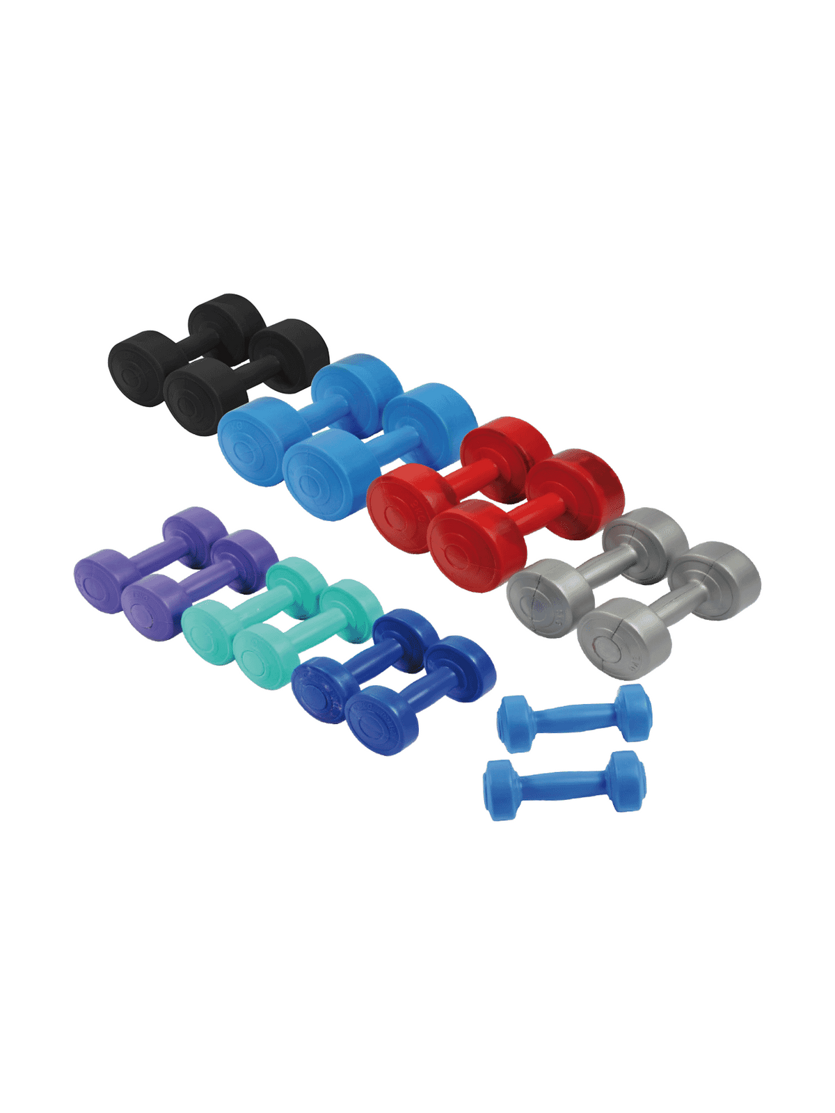 SPORTI PAIR OF CEMENT BARBELLS 1KG