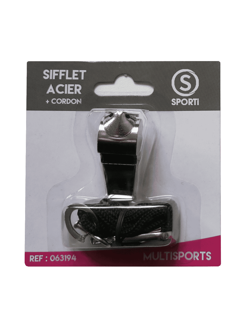 SPORTI STEEL WHISTLE + LANYARD