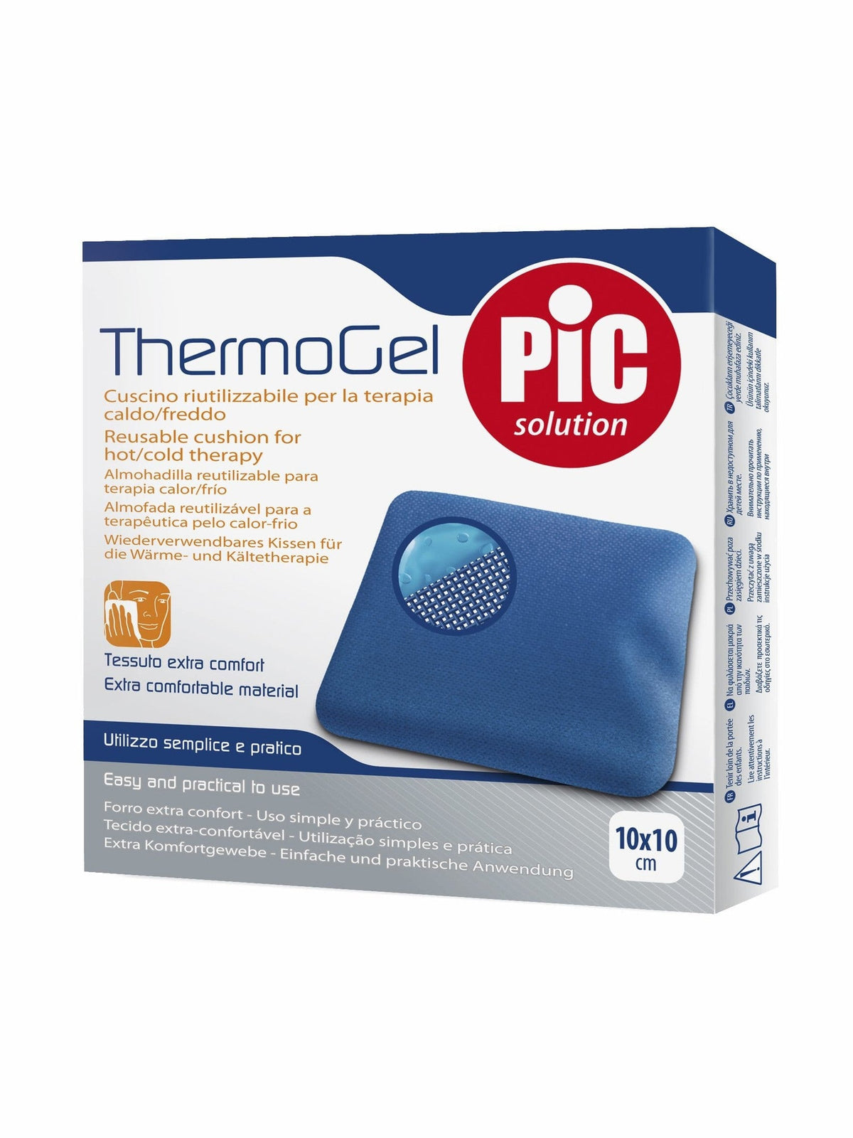 SPORTIFRANCE SET OF 6 REUSABLE HOT/COLD COMPRESSES 10 X 10 CM
