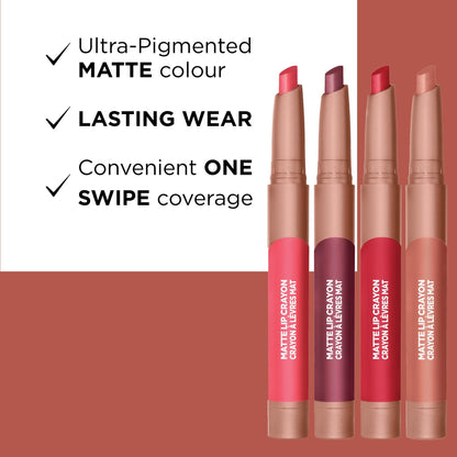 L'Oreal Paris, Infallible Matte Lasting Wear & Smudge Resistant Lip Crayon, 105 Sweet & Salty